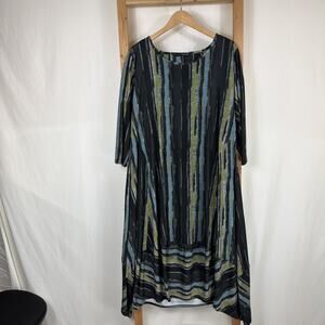 Kozan Multicolor Asymmetrical Bottom Balloon Dress #1341 Size XL